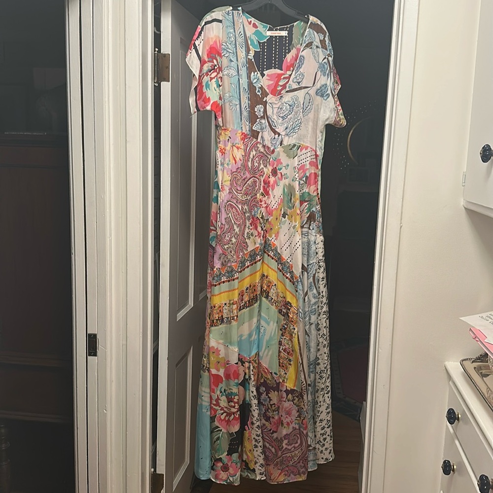 Johnny Was Silk Maxi Dress (M)